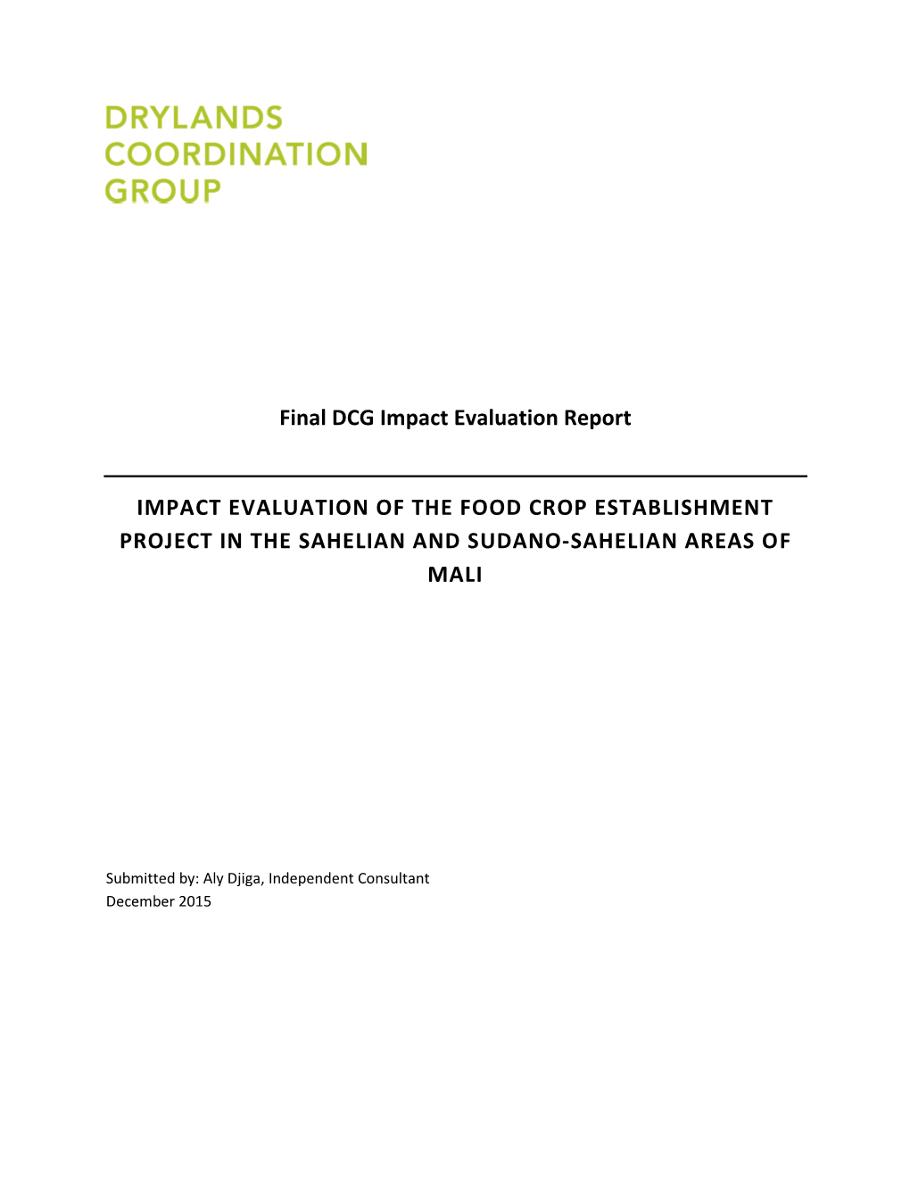 Impact-Evaluation-Mali-ENGLISH