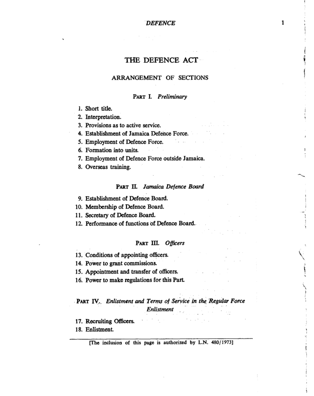 The Defence Act