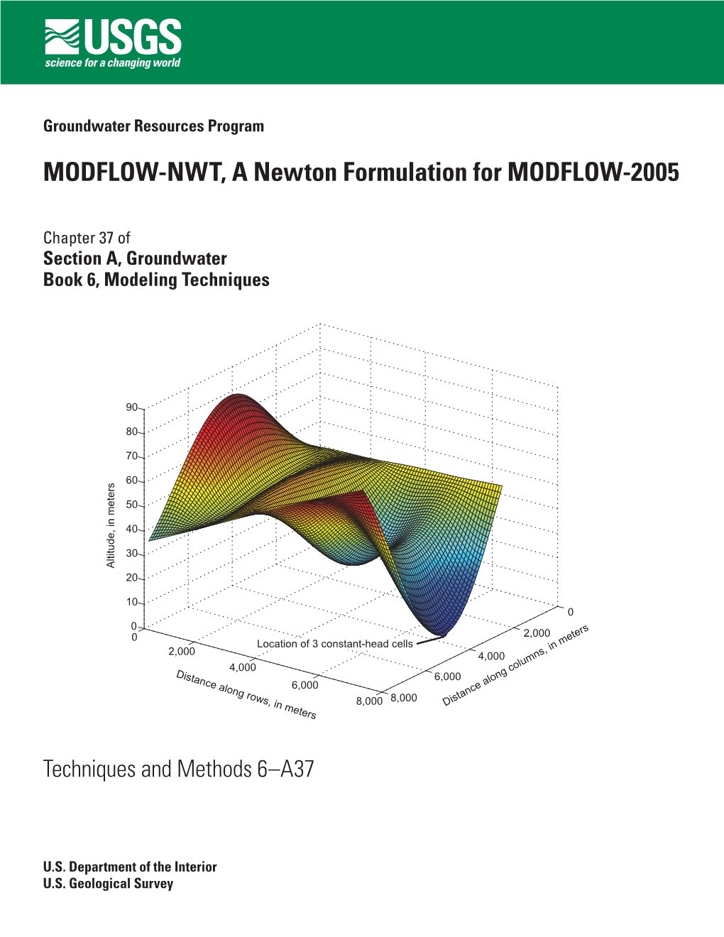 MODFLOW-NWT, a Newton Formulation for MODFLOW-2005