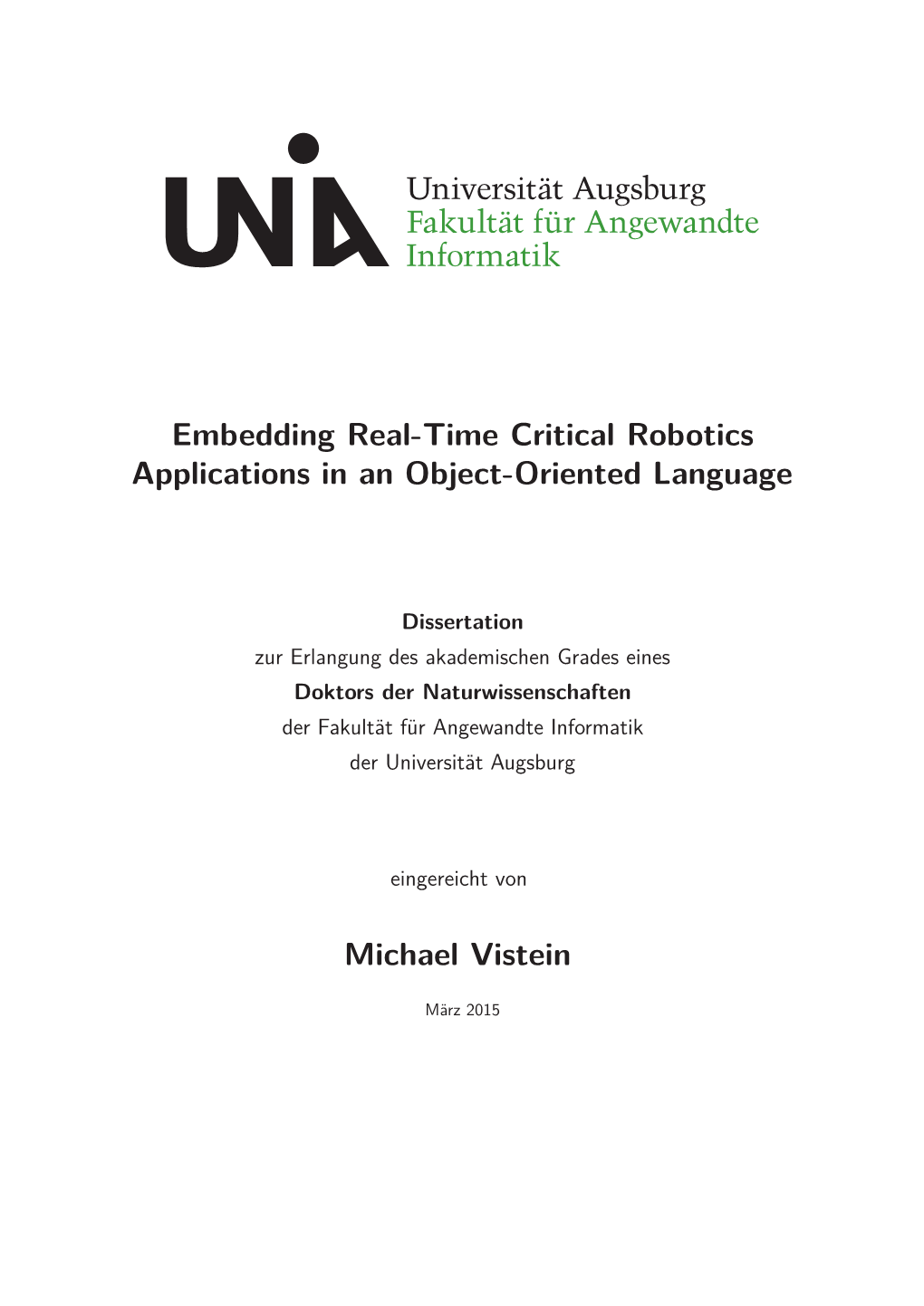 Embedding Real-Time Critical Robotics Applications in an Object-Oriented Language