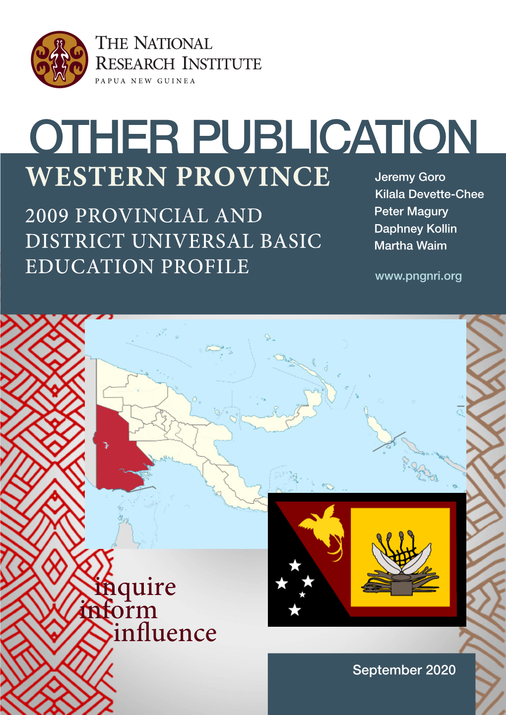 Western Province: 2009 Provincial and District Universal Basic Education Profile