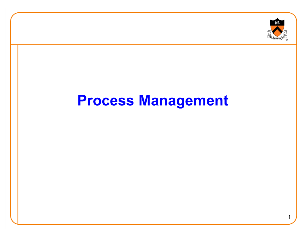 Process Management