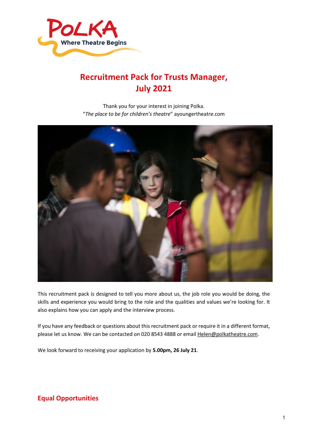 Recruitment Pack for Trusts Manager, July 2021