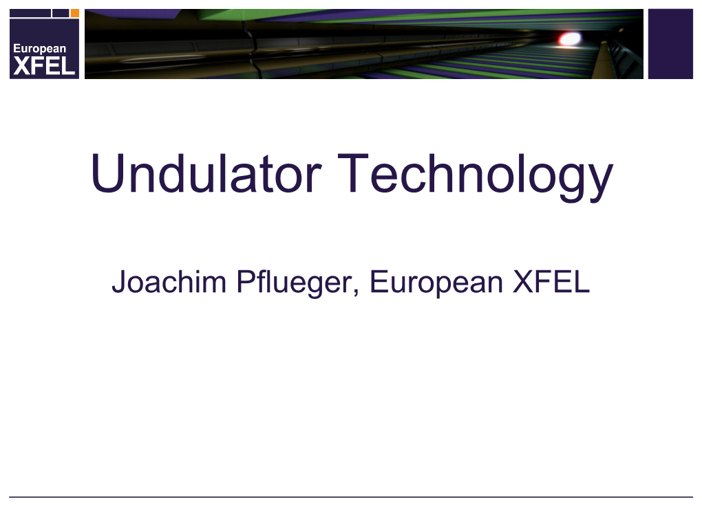 Undulator Technology