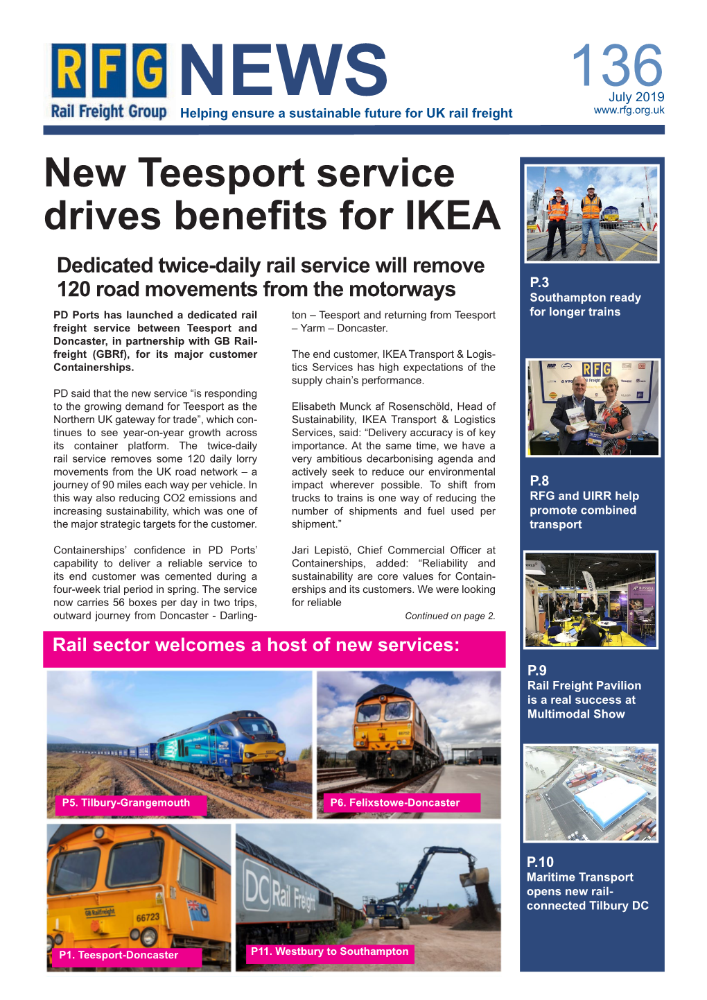 New Teesport Service Drives Benefits for IKEA
