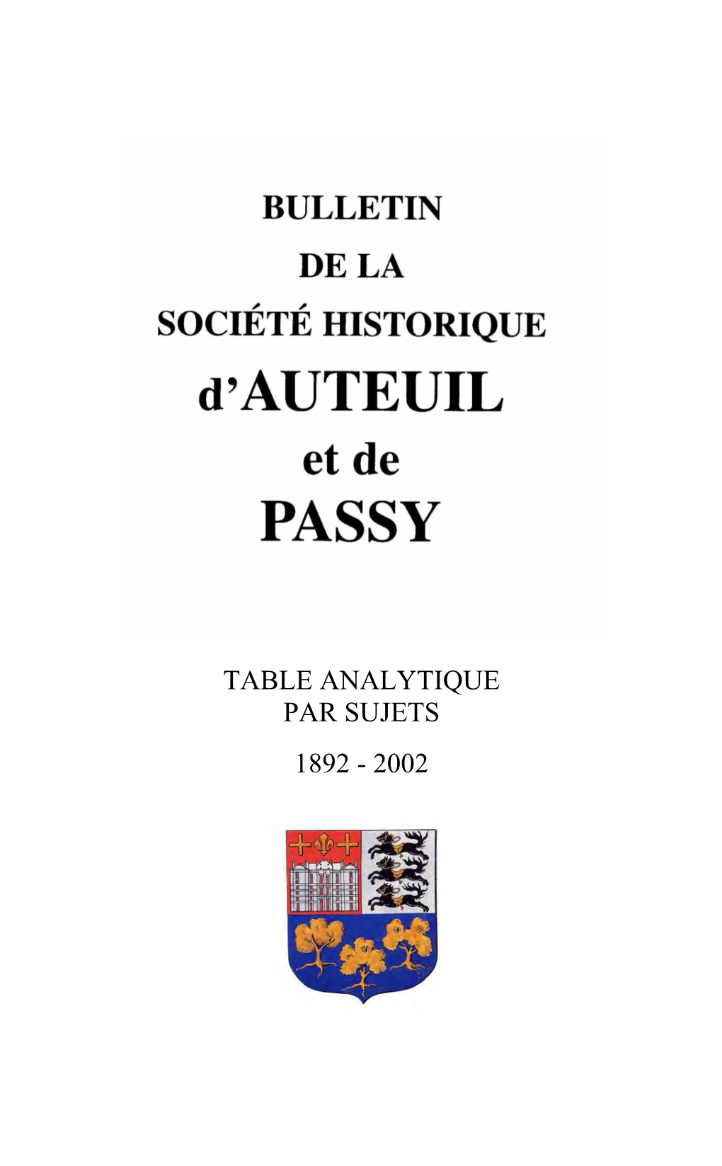 Table-Bulletins-SHAP 1892-2002.Pdf