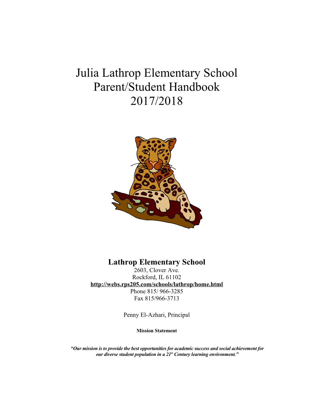 Lathrop Parent Student Handbook 2018