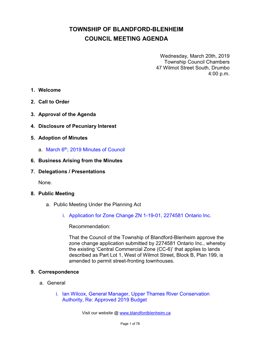 March 20 2019 Complete Agenda.Pdf