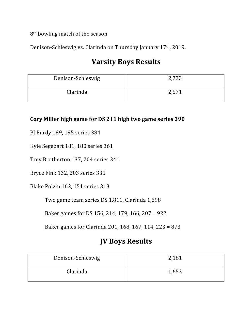 Paper Results