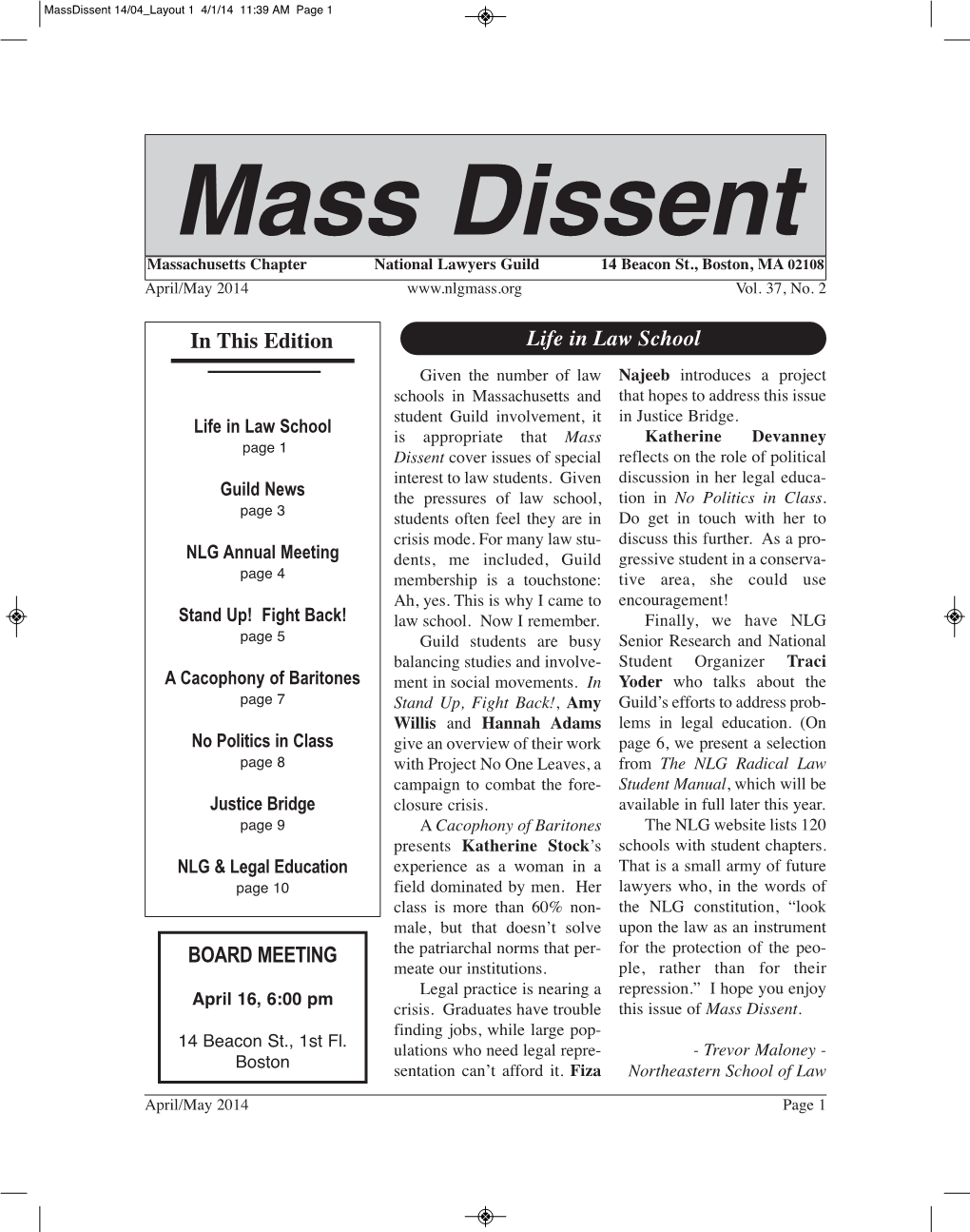 Mass Dissent