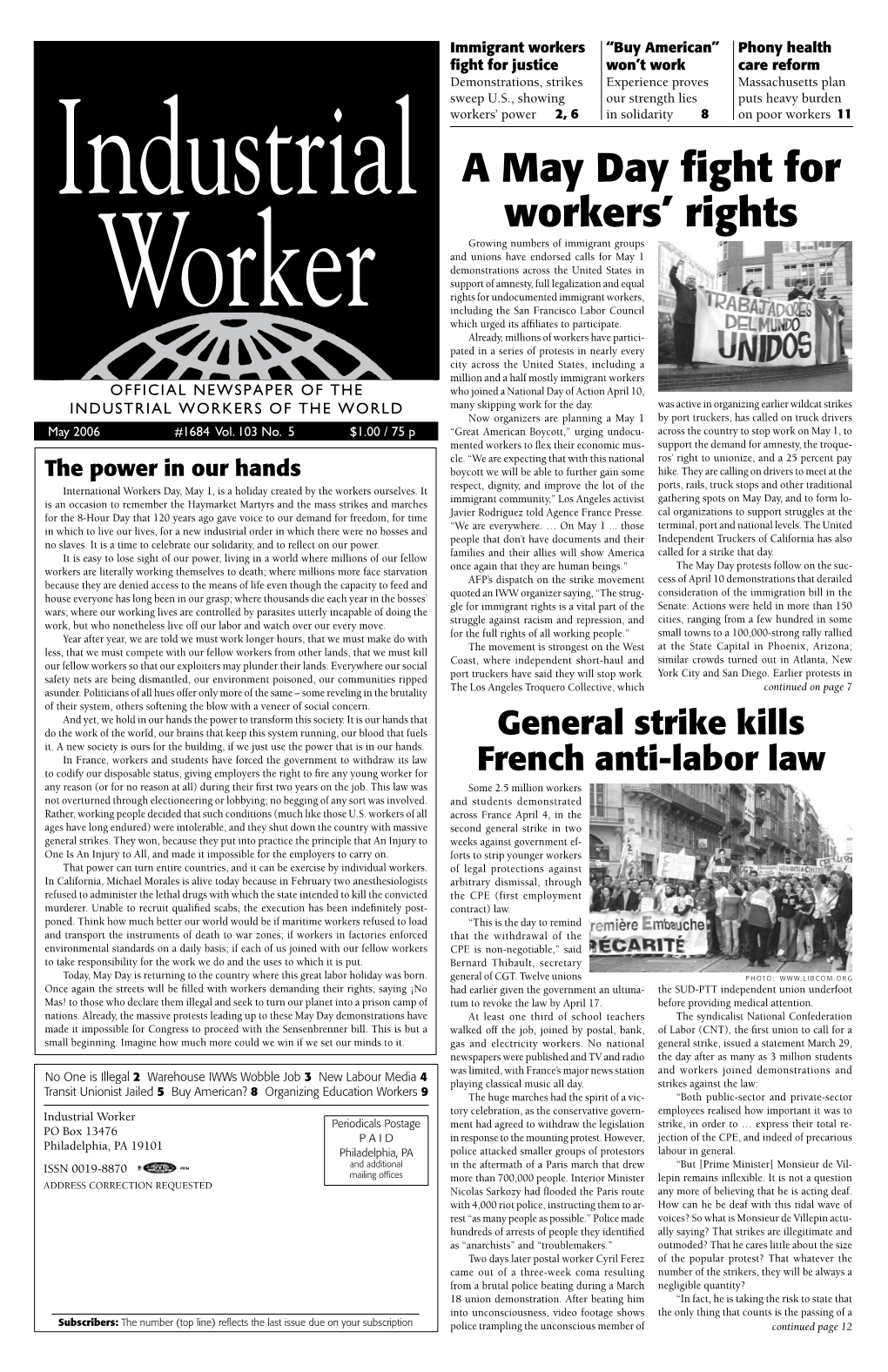 A May Day Fight for Workers' Rights