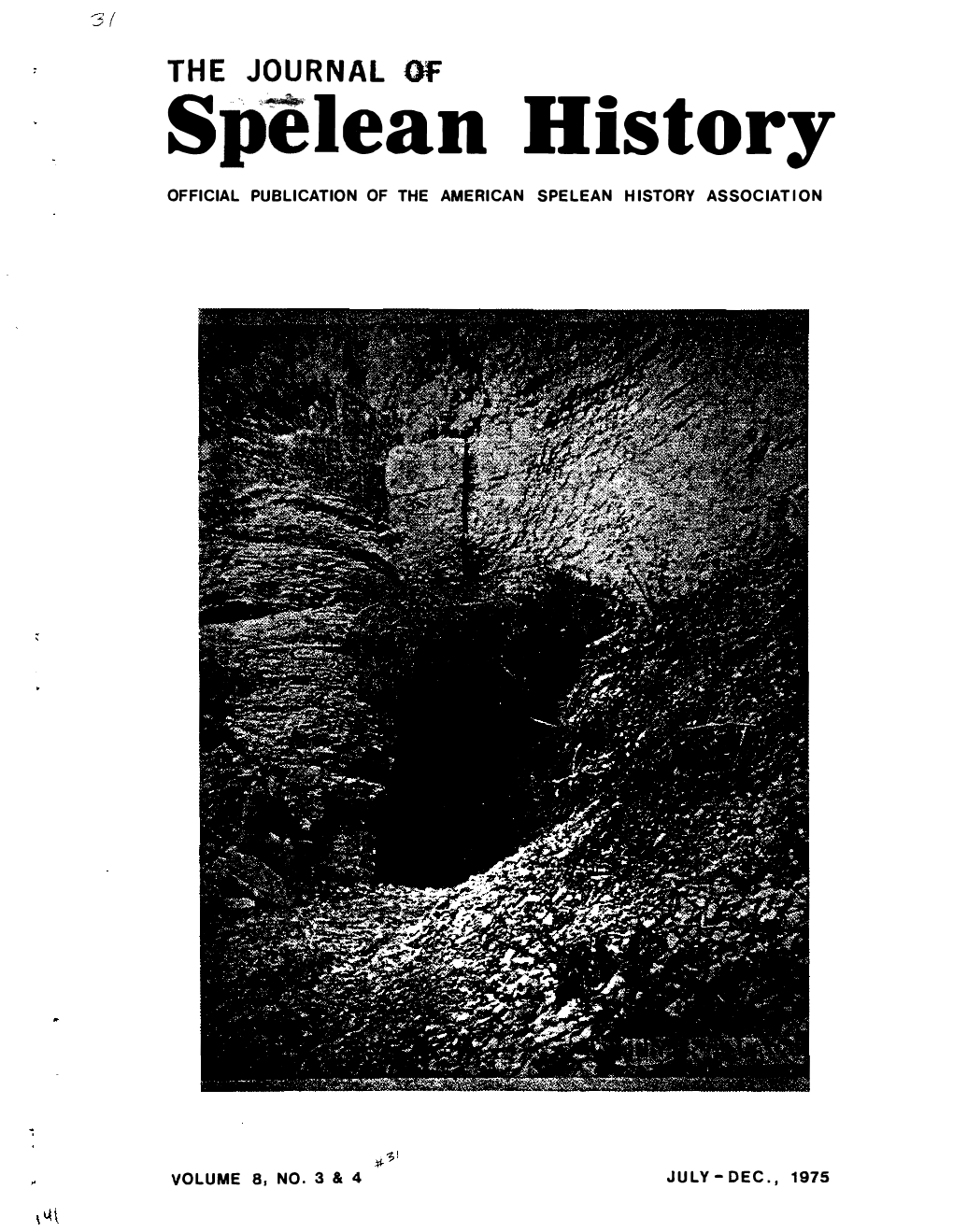 THE JOURNAL of Spelean History