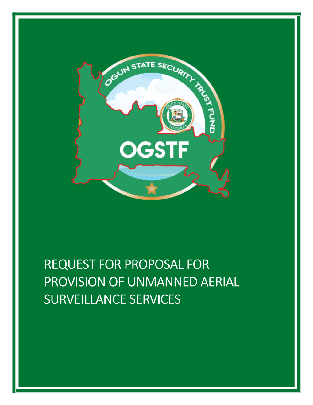 Request for Proposal for Provision of Unmanned Aerial Surveillance Services