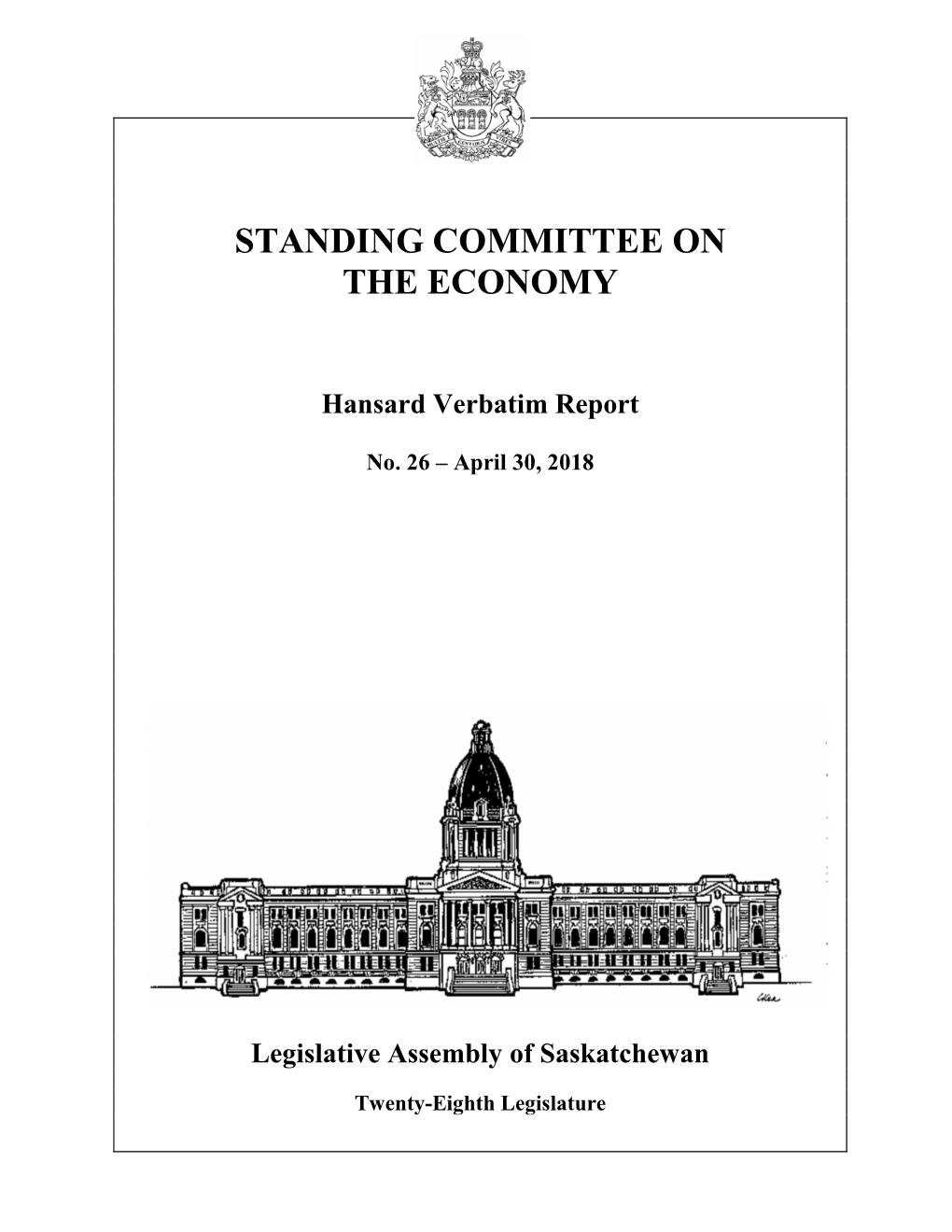 April 30, 2018 Economy Committee