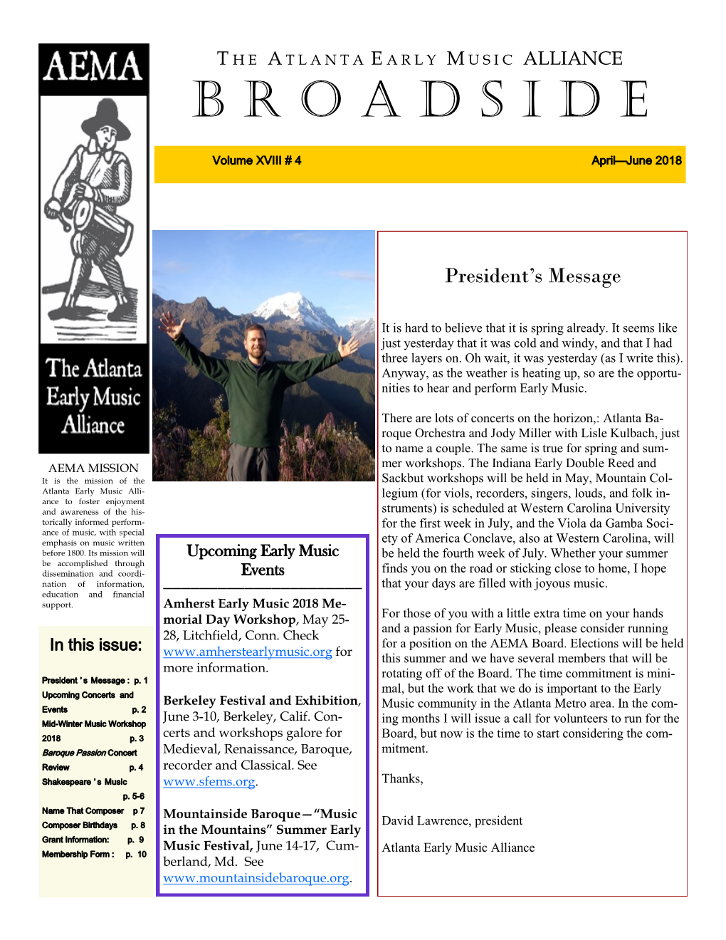 April-June 2018 Broadside