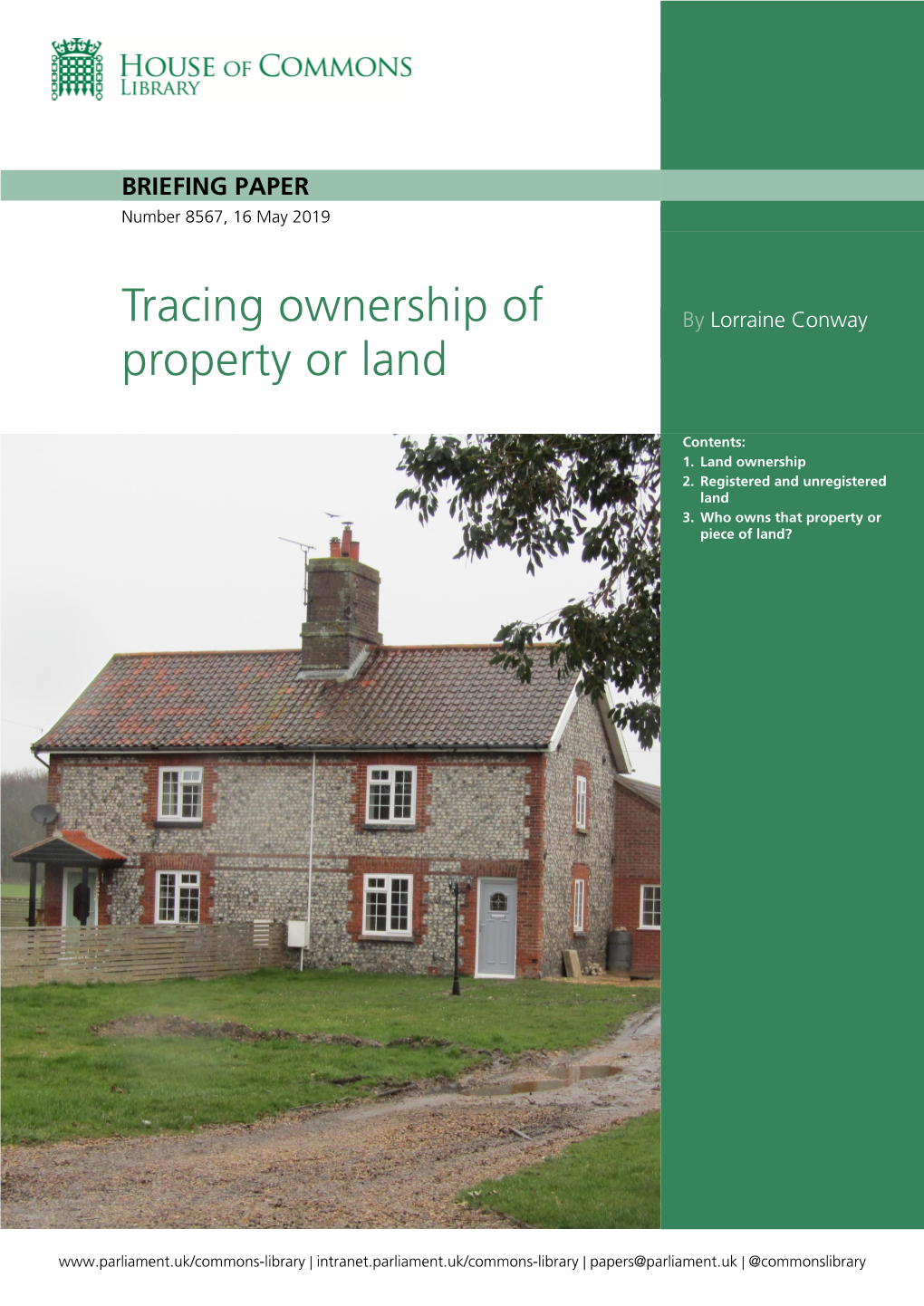 Tracing Ownership of a Property Or Land