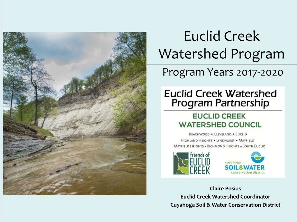 Euclid Creek Watershed Council