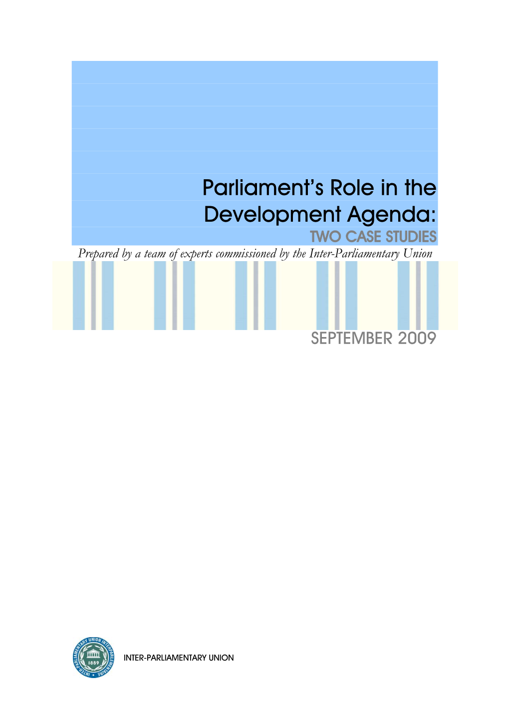 Parliament's Role in the Development Agenda