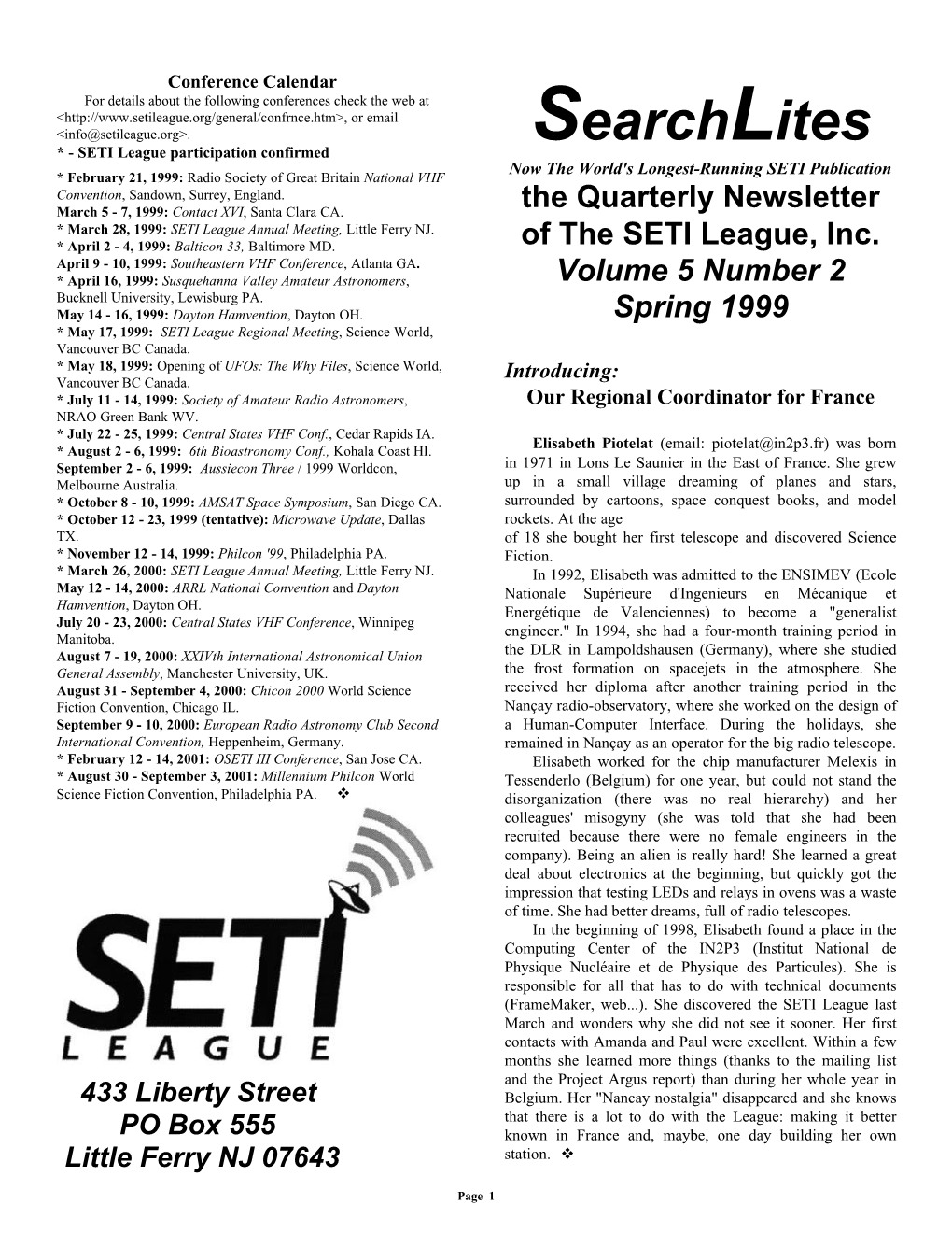 Vol 5 No 2, Spring 1999