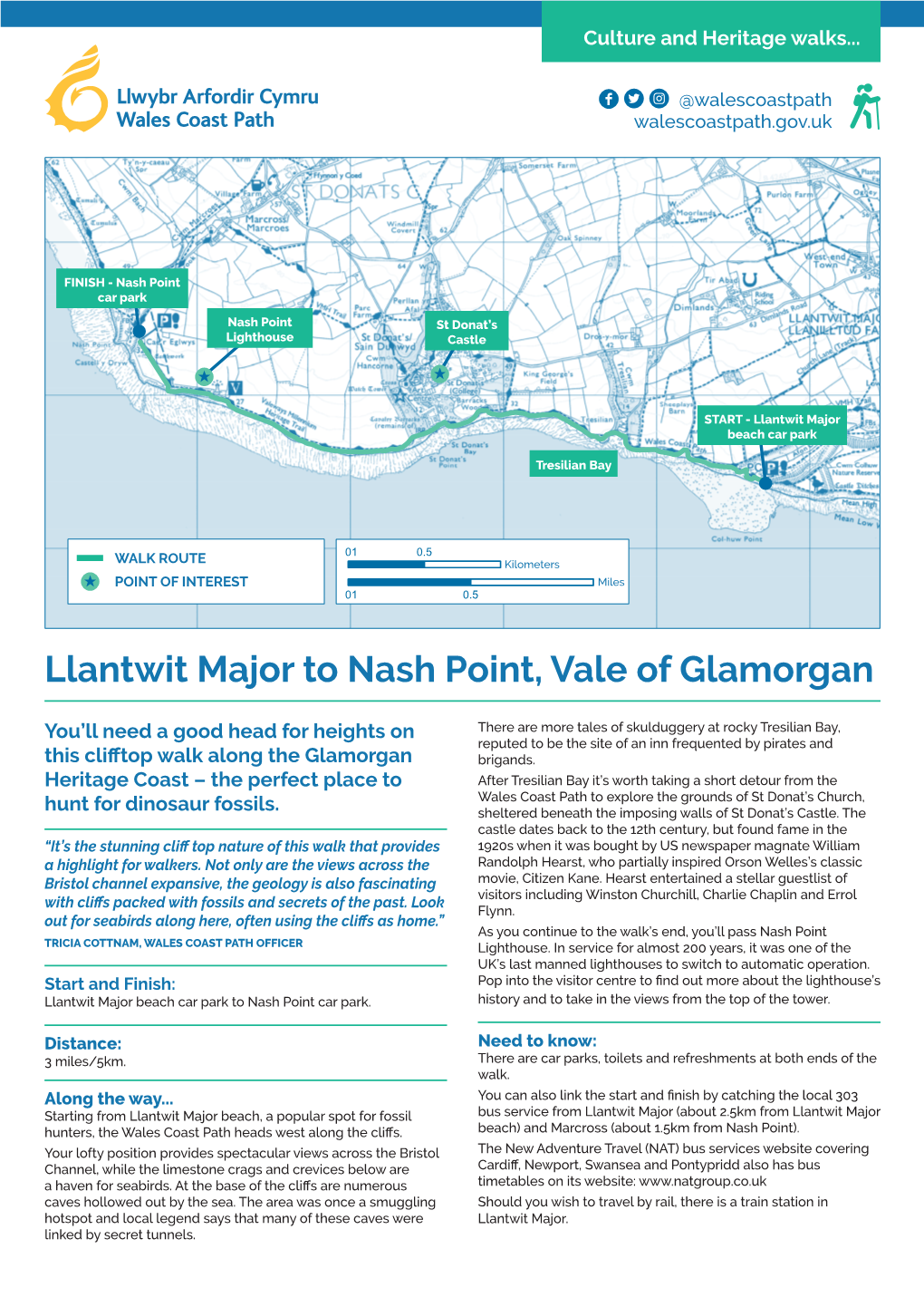 Llantwit Major to Nash Point, Vale of Glamorgan