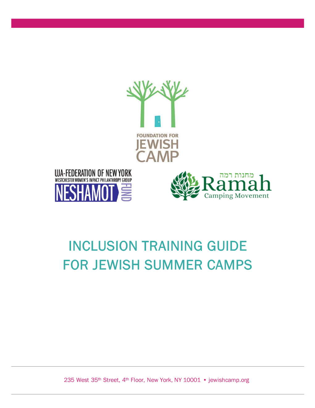Inclusion Training Guide for Jewish Summer Camps
