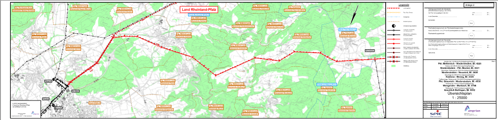 Land Rheinland-Pfalz 1 : 25000 Übersichtsplan