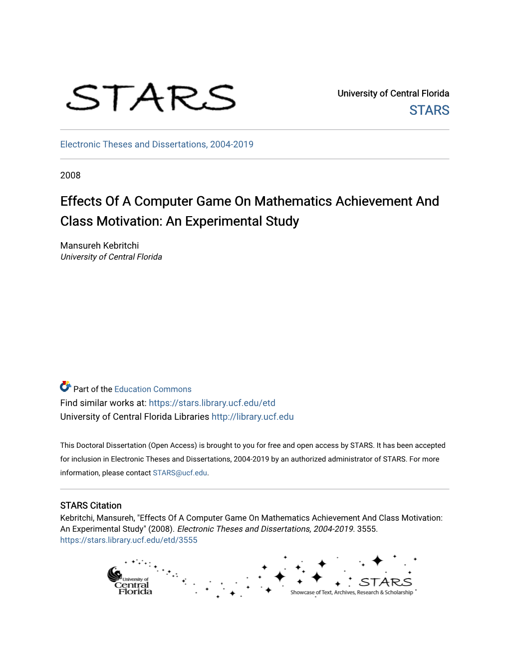 Effects of a Computer Game on Mathematics Achievement and Class Motivation: an Experimental Study