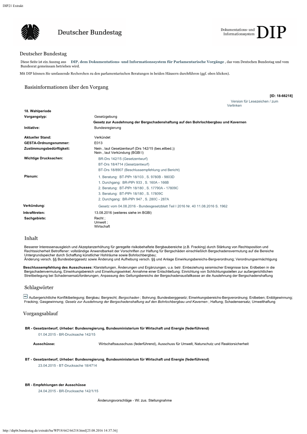 Parlamentsmaterialien Beim DIP (PDF, 44KB
