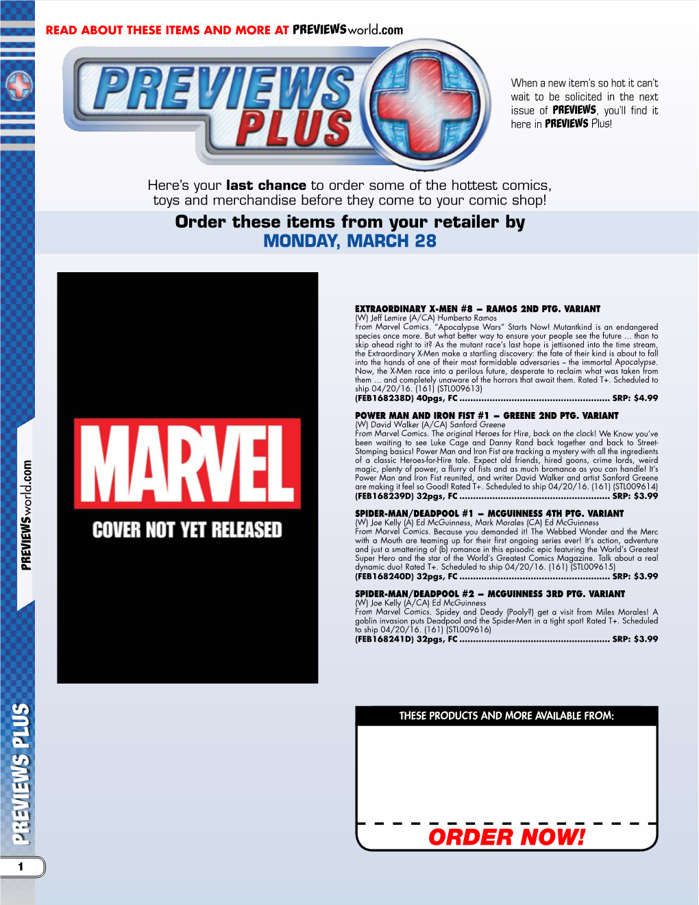 PREVIEWS Plus!