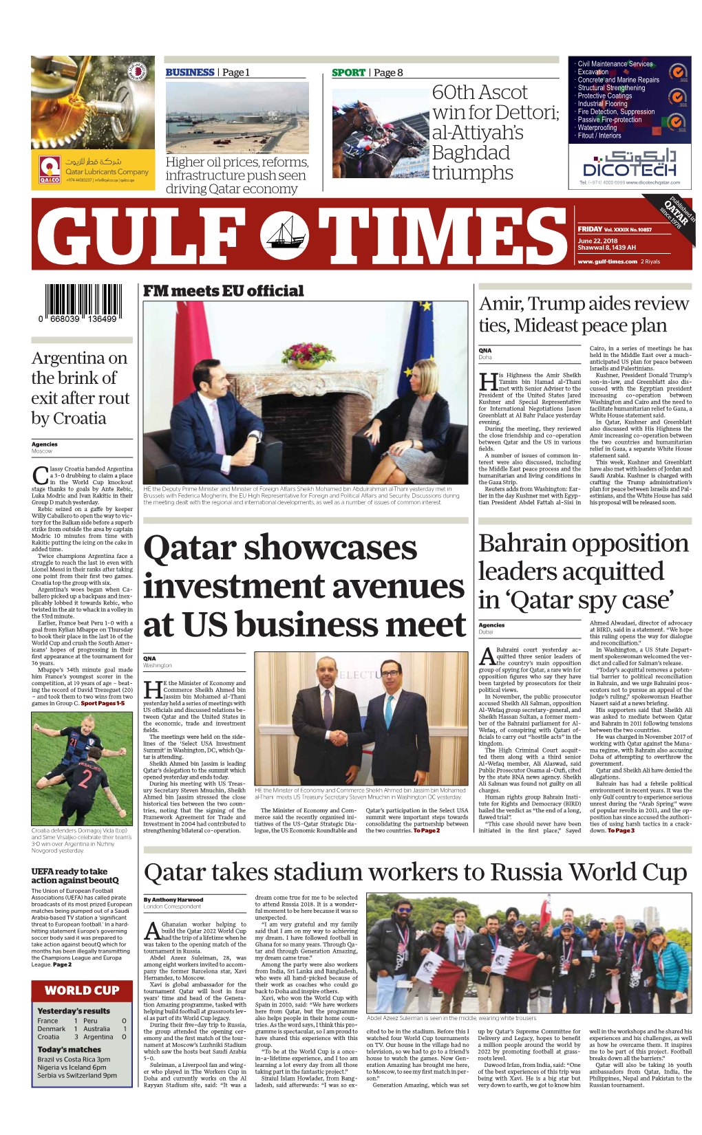 Qatar Showcases Investment Avenues at US Business Meet