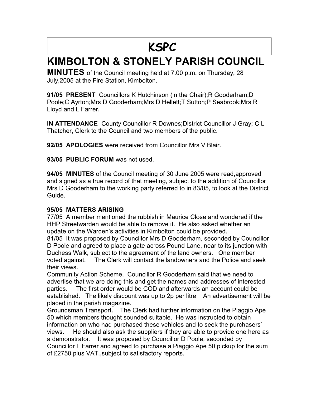 Kimbolton & Stonely Parish Council s1