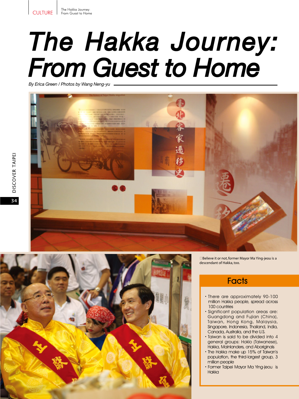 The Hakka Journey: from Guest to Home by Erica Green / Photos by Wang Neng-Yu Discover Taipei