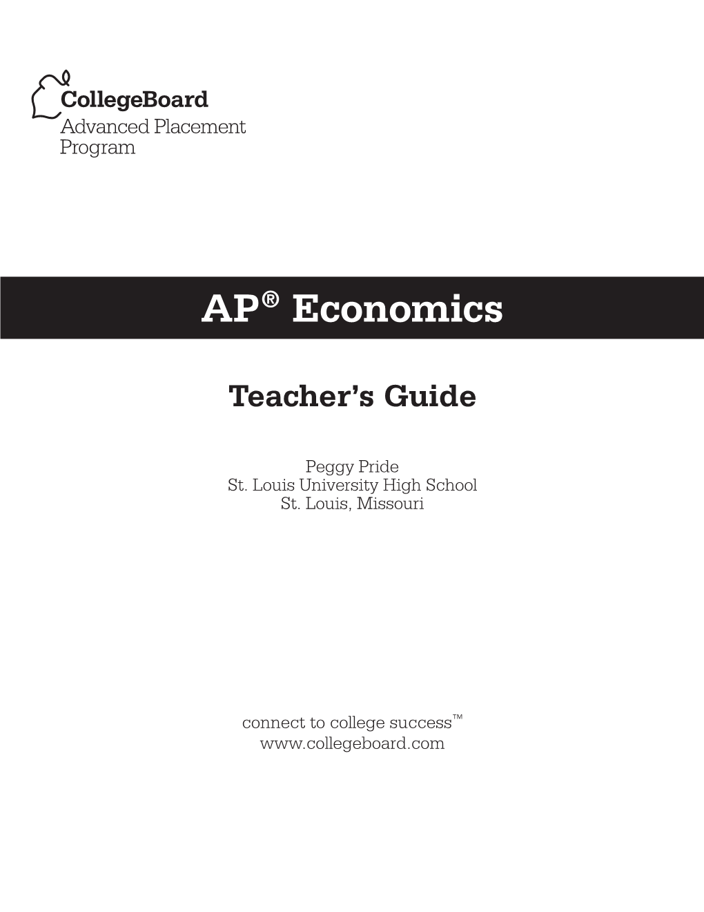 AP Economics Teacher's Guide