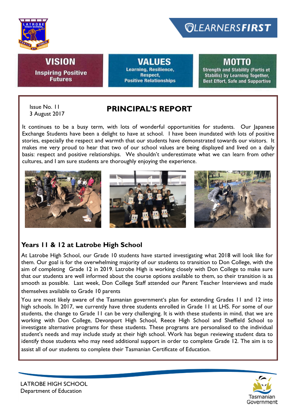 Principal's Report