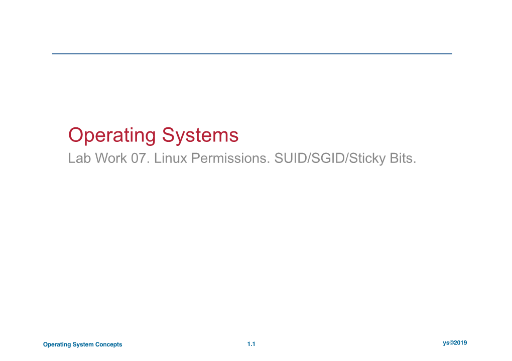 LW-07EN. Linux Permissions. SUID/SGID/Sticky Bits