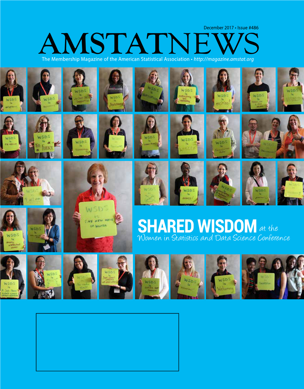 AMSTATNEWS the Membership Magazine of the American Statistical Association •