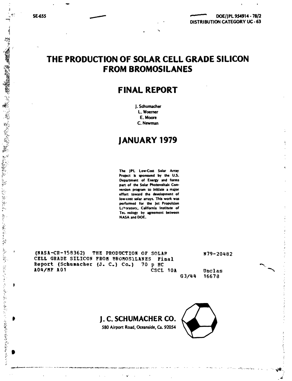 The Production of Solar Cell Grade Silicon from Bromosilanes