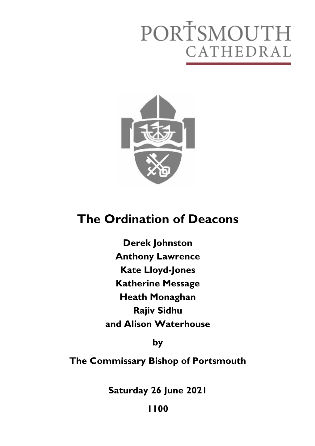 The Ordination of Deacons