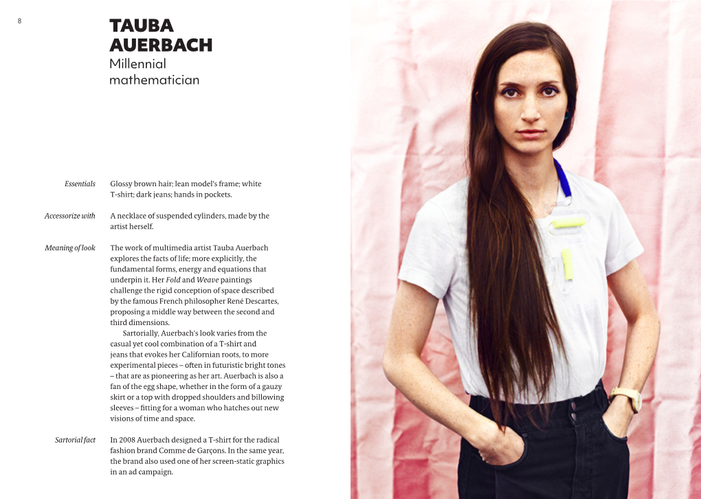 TAUBA AUERBACH Millennial Mathematician