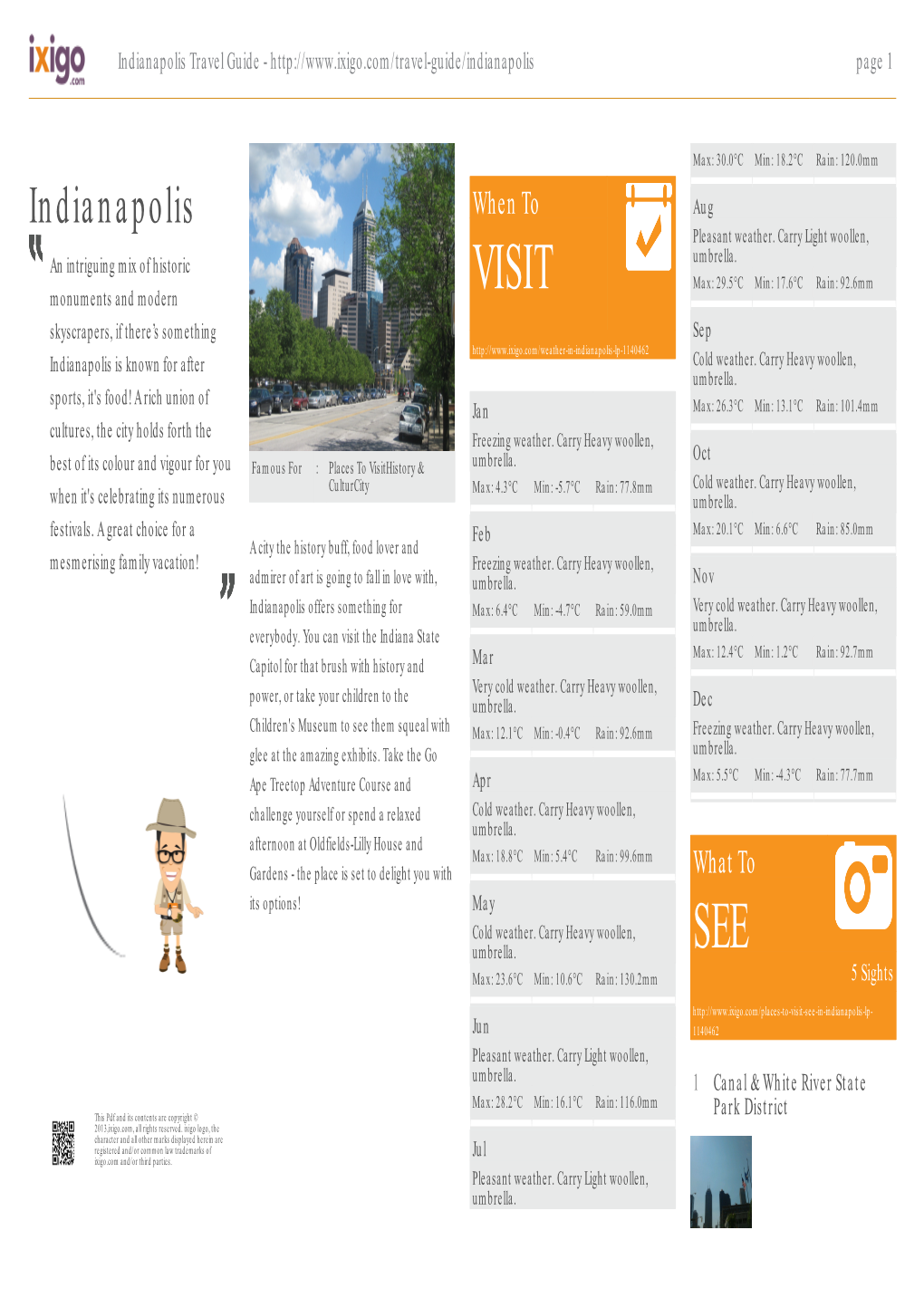 Indianapolis Travel Guide - Page 1