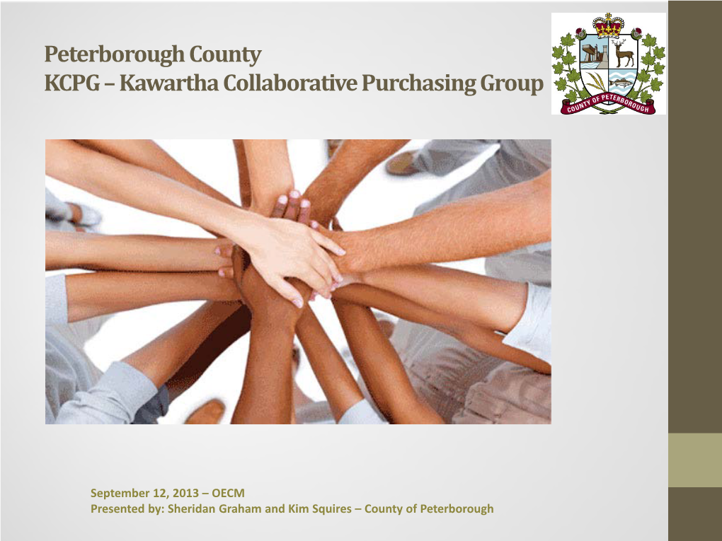 Peterborough County KCPG – Kawartha Collaborative Purchasing Group