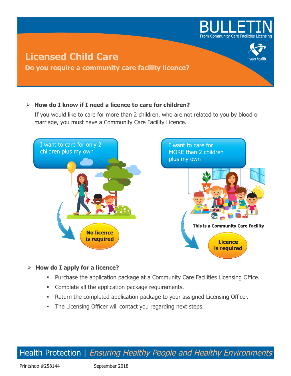 Bulletinfrom Community Care Facilities Licensing