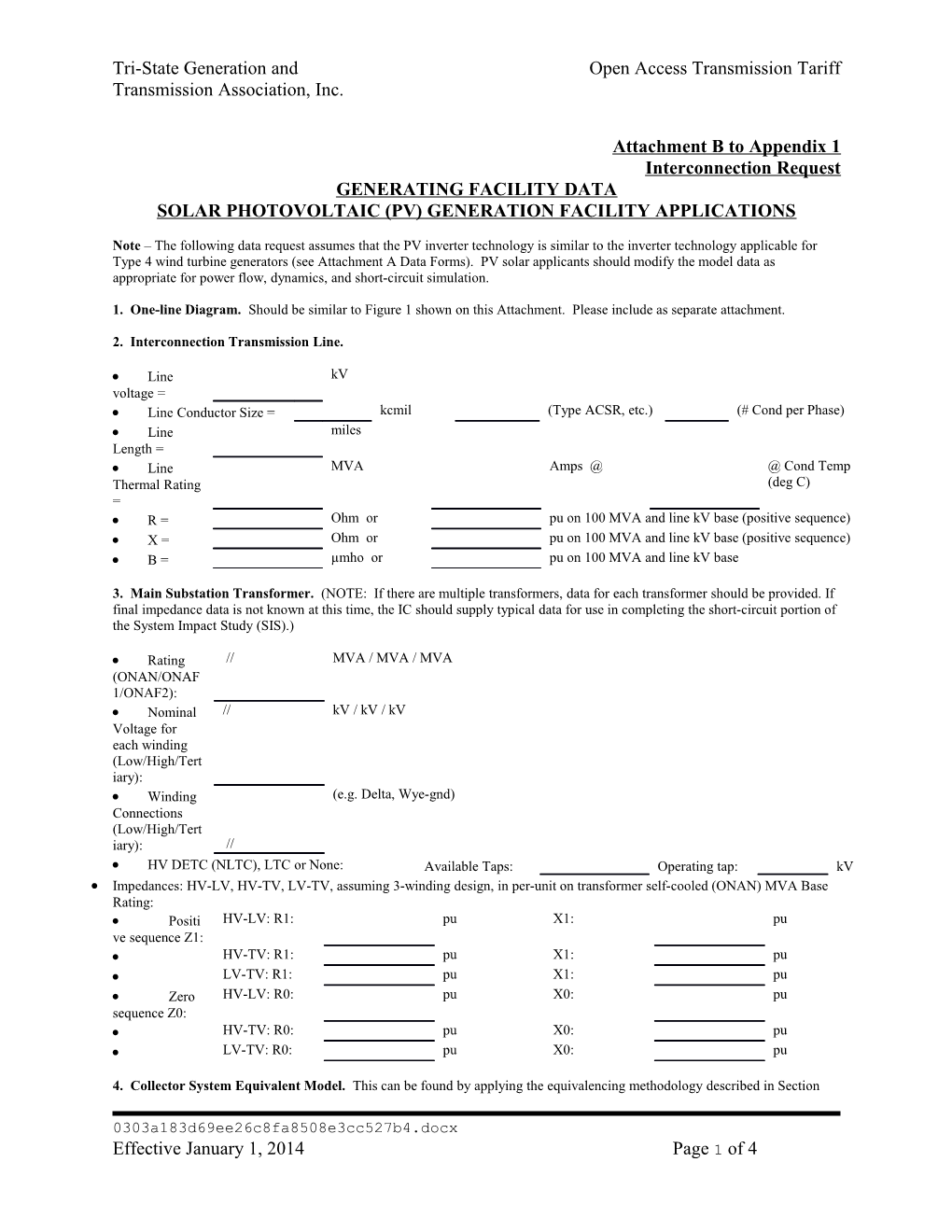 Tri-State Generation and Open Access Transmission Tariff