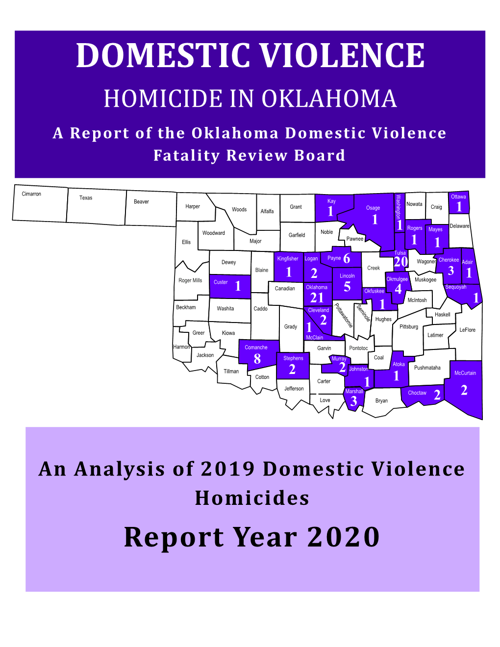 A Report of the Oklahoma Domestic Violence Fatality Review Board