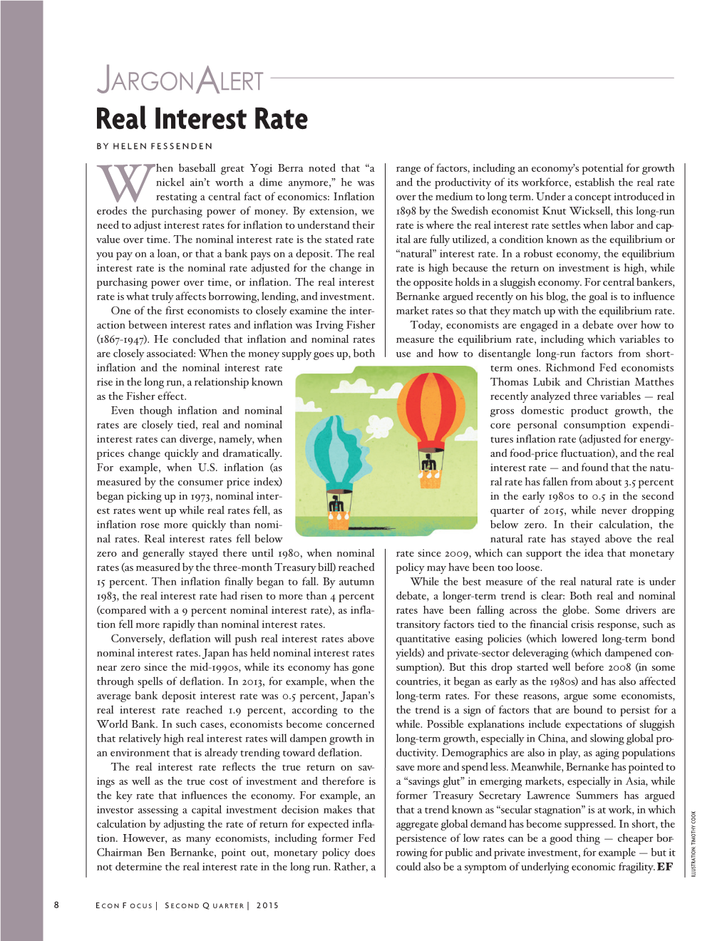 Real Interest Rate by HELEN FESSENDEN