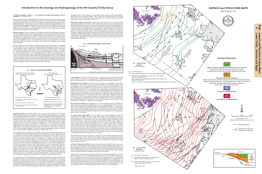 Plate Isopach and Structure Contour Maps4 Lower Trinity (Hosston and Sligo)