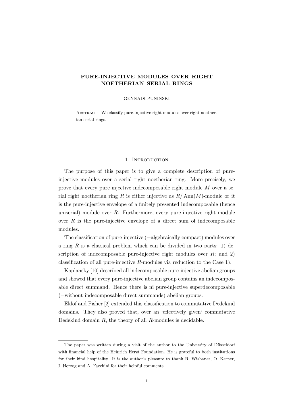 Pure-Injective Modules Over Right Noetherian Serial Rings