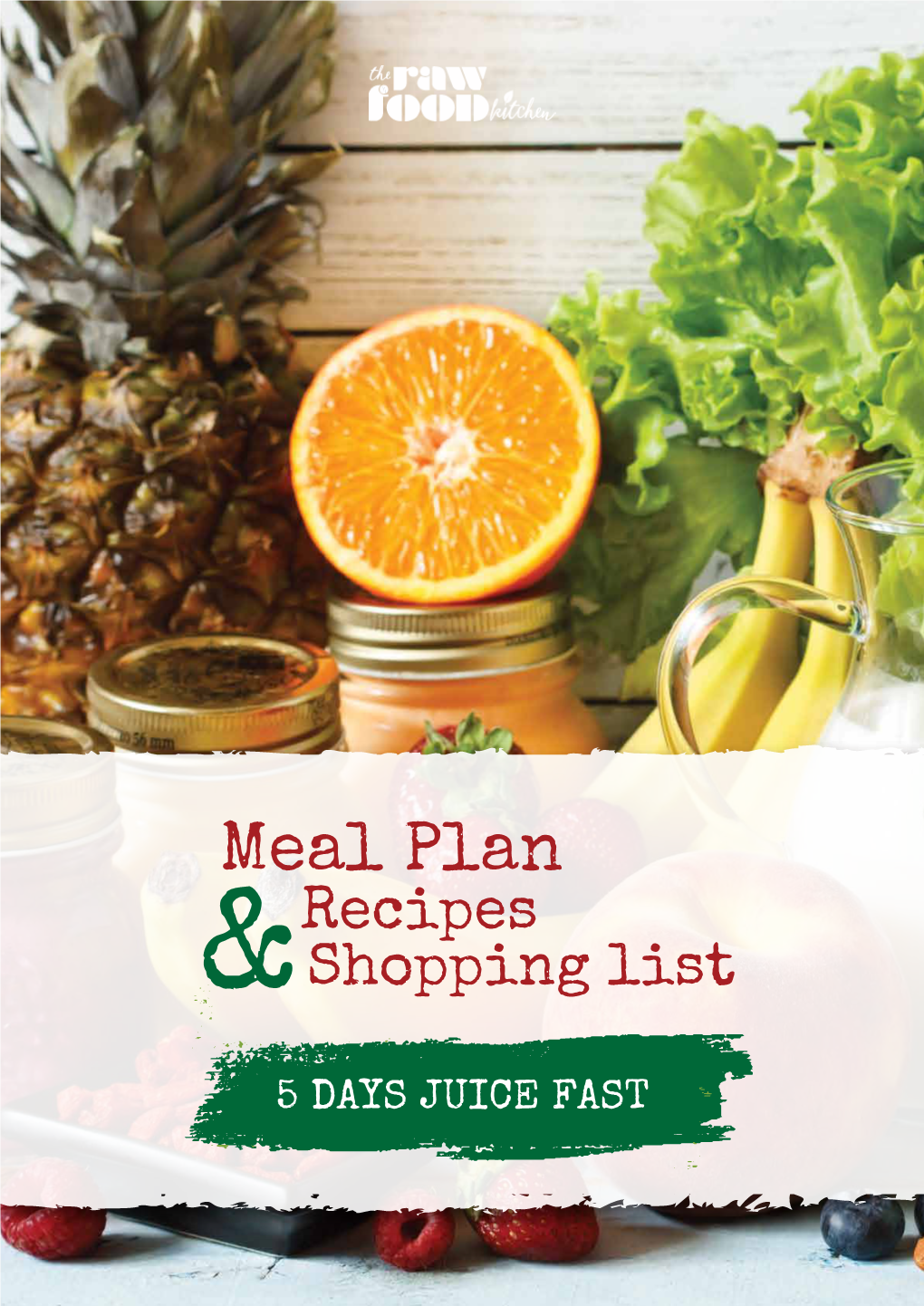 Meal Plan Recipes & Shopping List