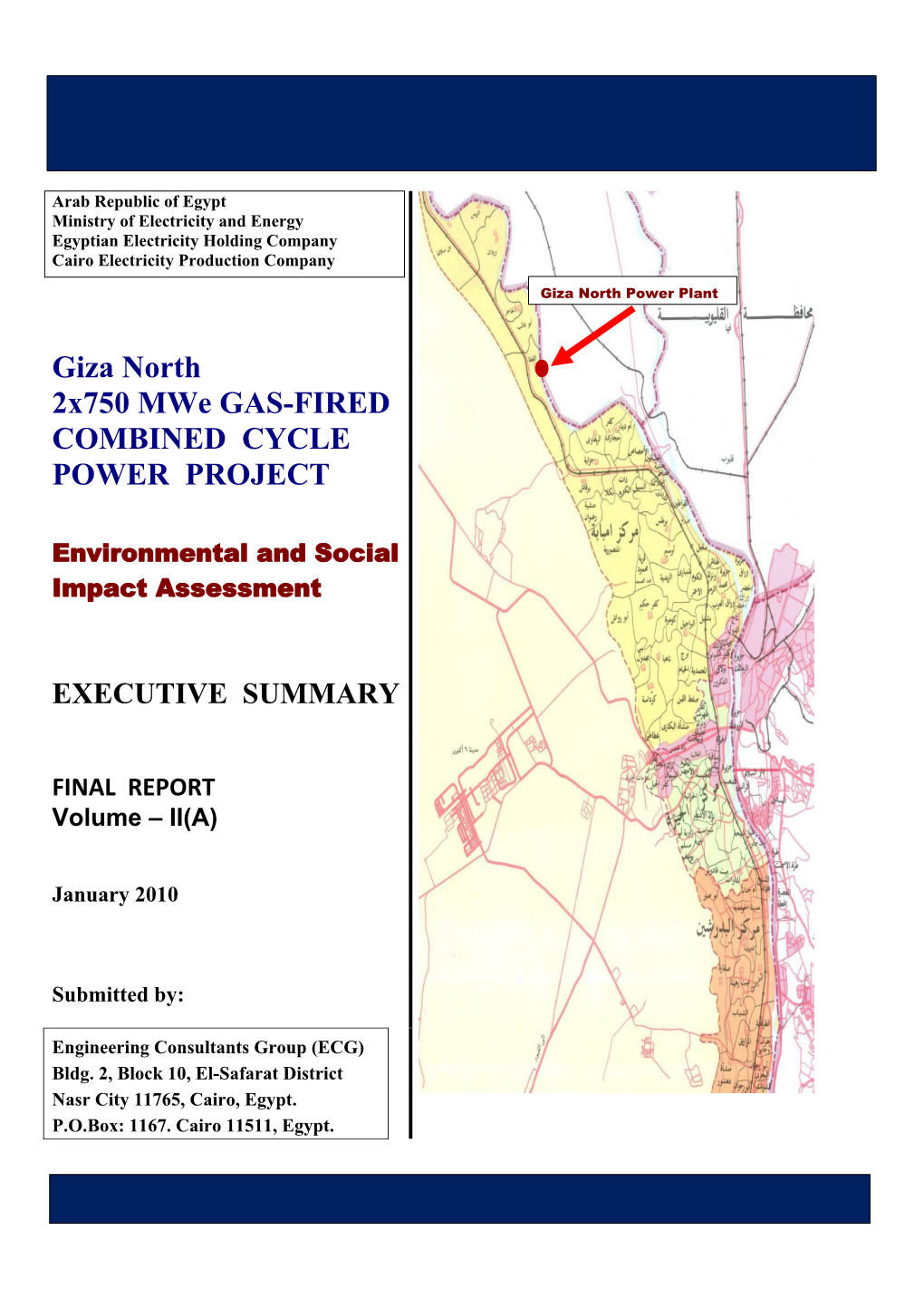 Giza North 2X750 Mwe GAS-FIRED COMBINED CYCLE POWER PROJECT