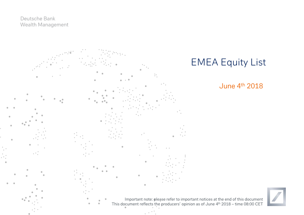 EMEA Equity List